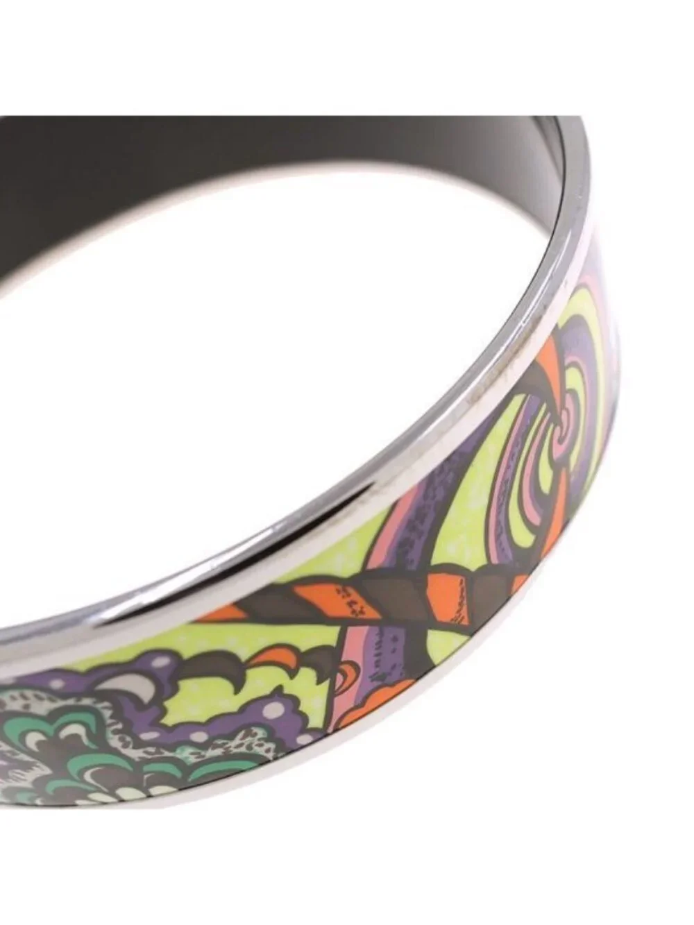 Hermes Enamel Bangle Bracelet